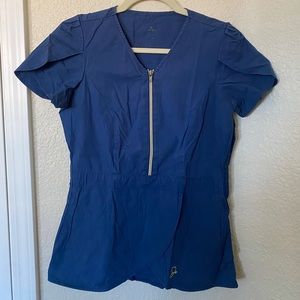 XS Navy Blue Jaanuu scrub top